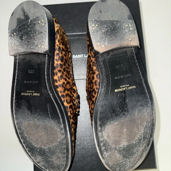Saint Laurent Animal Print Loafers - Picture 5 of 7